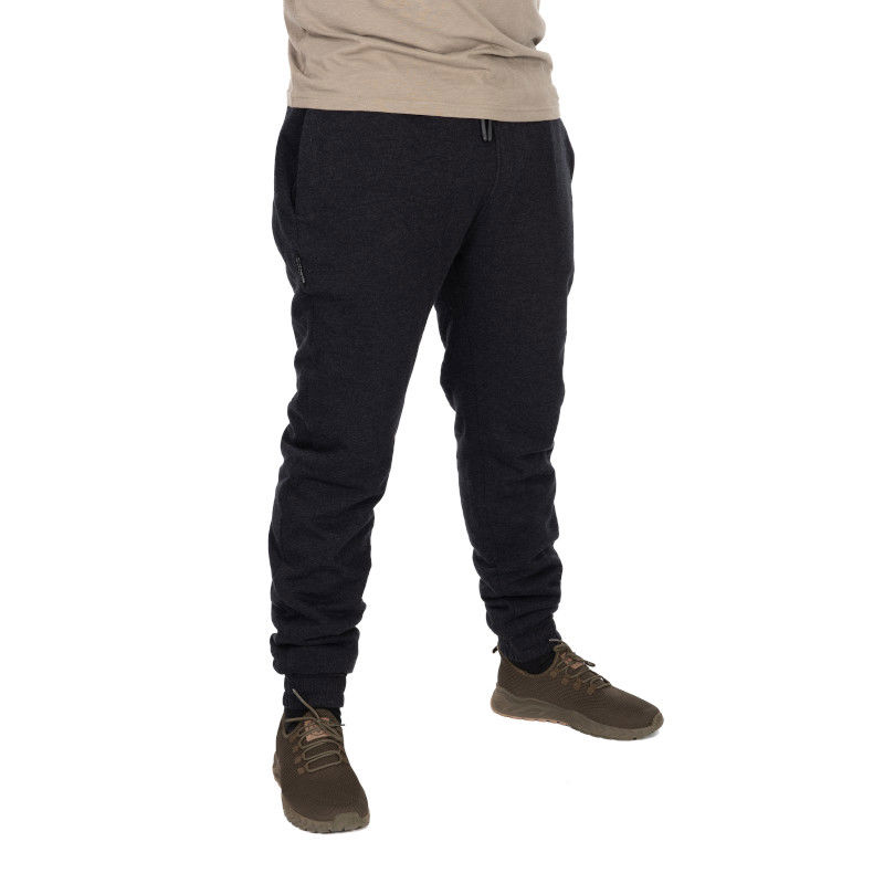 Fox Collection Black/Orange Sherpa Joggers